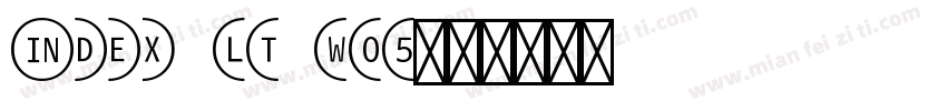 Index LT W05字体转换